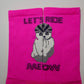Let’s Ride Meow Neon Pink