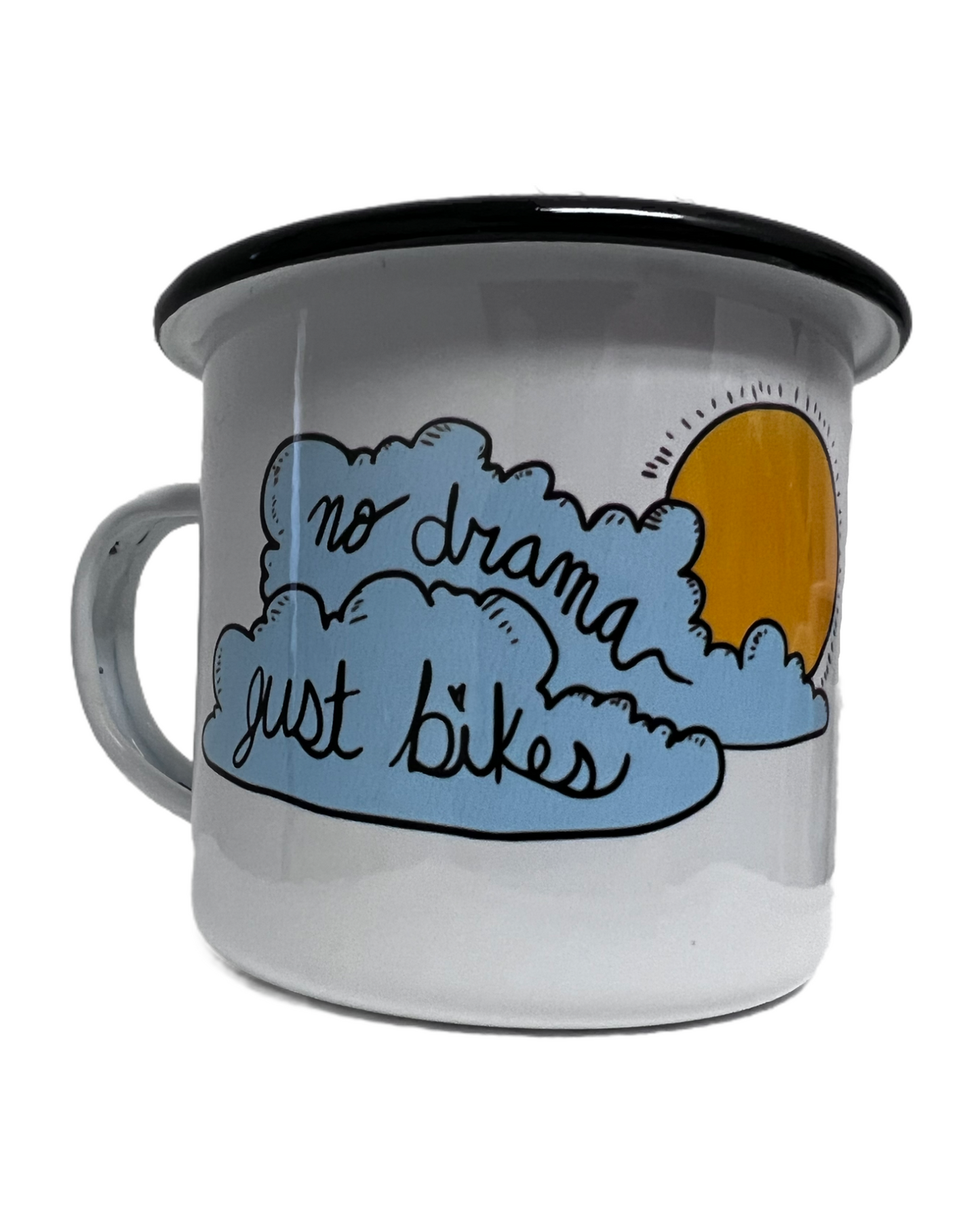 No Drama Just Bikes Camp Mug