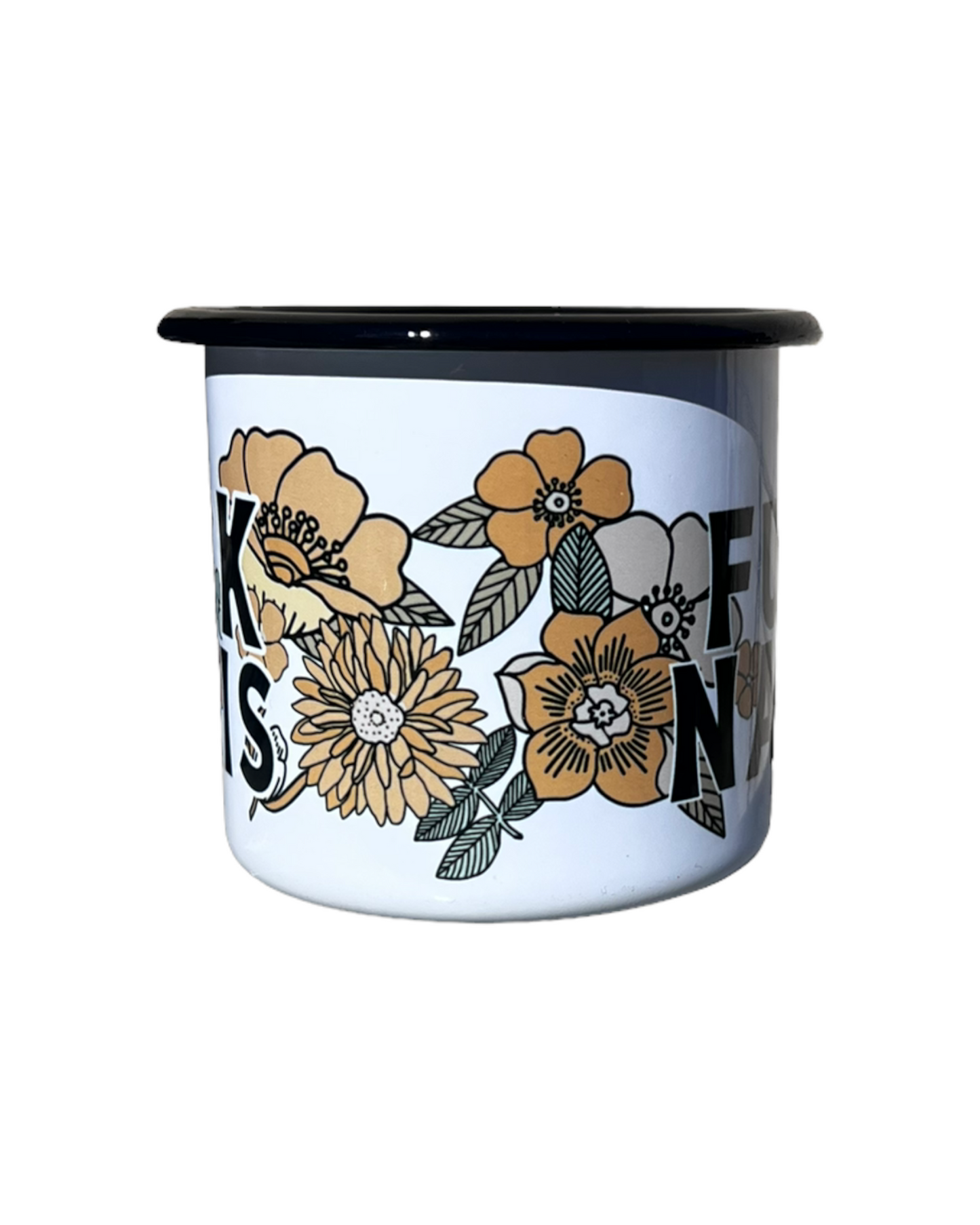 Fuck Nazis Enamelware Camp Mug