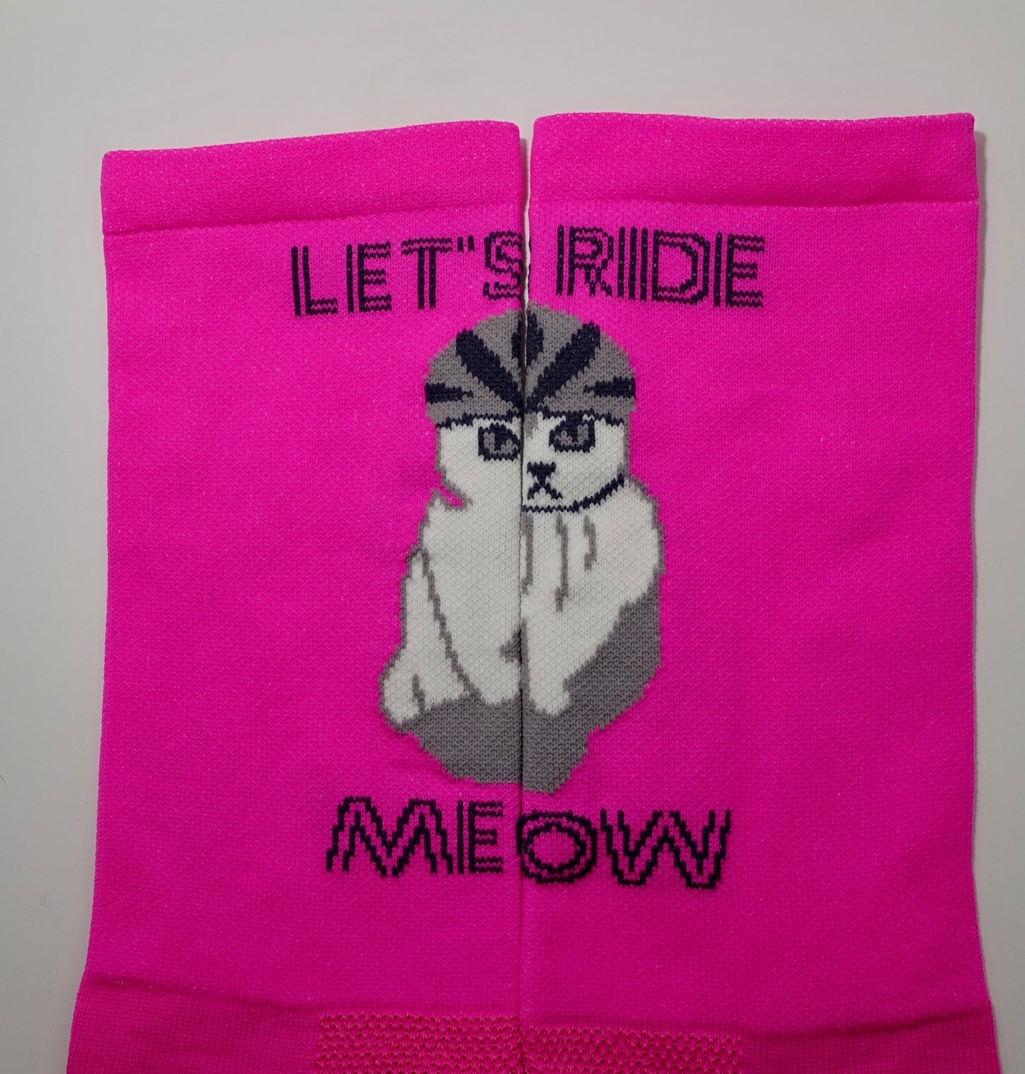Let’s Ride Meow Neon Pink
